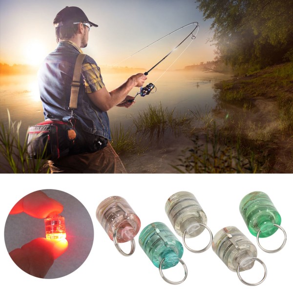 5 stk LED Undervands Fiskelys Natlampe Lure Attraktor Lures Bait Tool Accessories