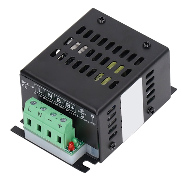Generator Intelligent Batterilader 3-trinns lading Smart Generator Batterilader 100‑280VAC Inngang 12VDC Utgang