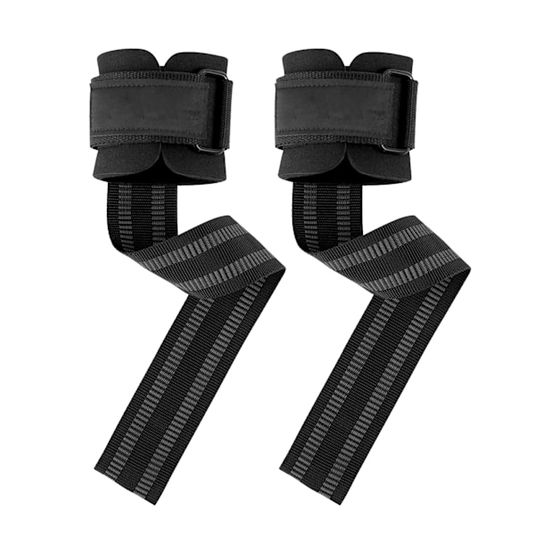 1Pair Sport Wrist Straps Anti Slip Thicken Wrist Guards Gym Cross Matching Weight Support Straps Free Size Black