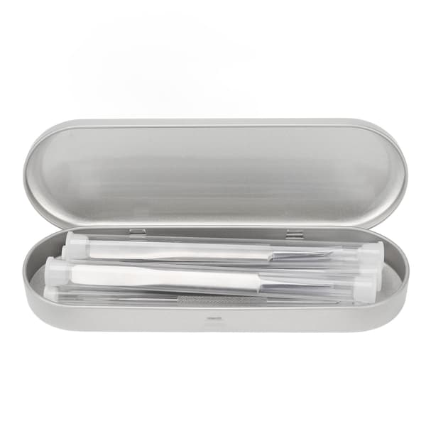 6 st Blackhead Remover Tool Rostfritt Stål Pormask Comedones Extractor för Blemish Whitehead Popping