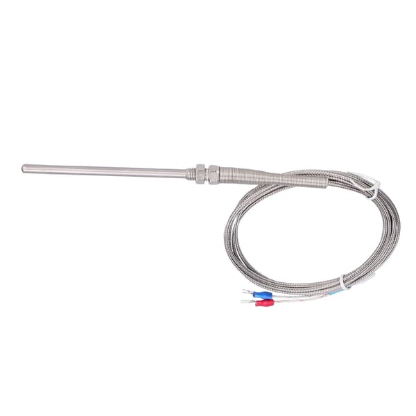 K Typ Temp Termoelement Temperatursensor Termisk Sond Rostfritt Stål 0~600℃ WRNT‑187 Vanlig Typ 4 Meter