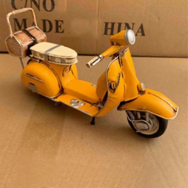 Vespa Scooter Model Vintage Simulation Støbt Statisk Model - Perfekt Gave til Børn og Fans Rød
