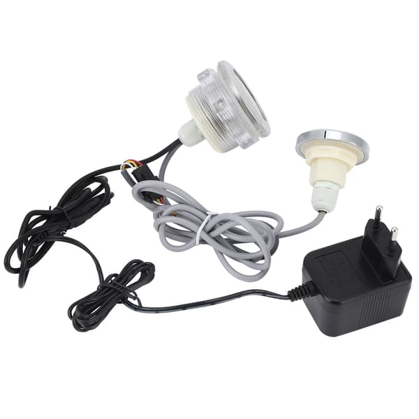 Farverige undervandslys 12V vandtæt LED-lampe med controller til pool boblebad EU 230-240V