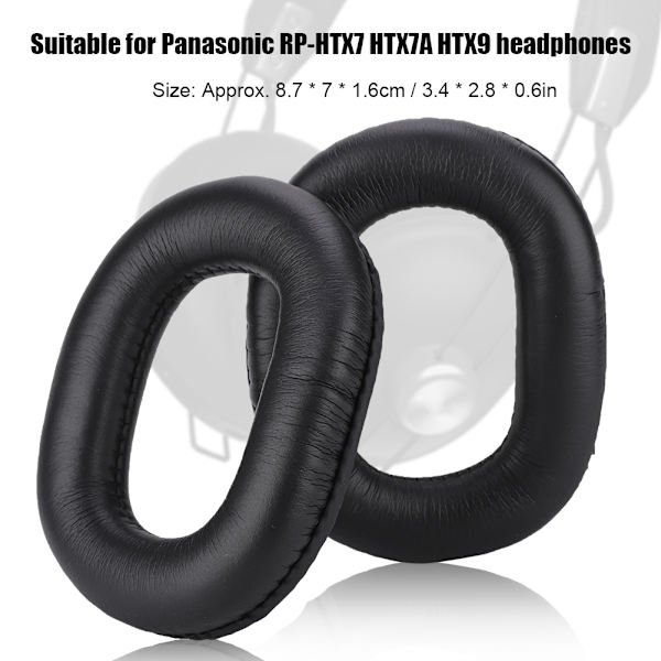 Udskiftningsørepuder Svampepude Headset Cover Passer til Panasonic Rp hTX7 HTX7A HTX9