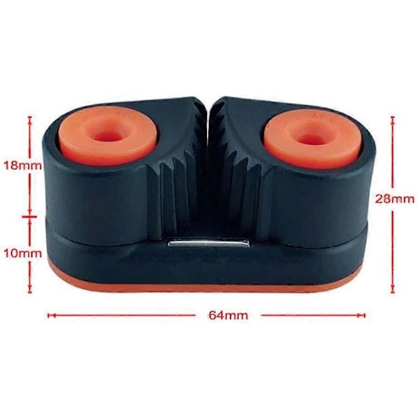 2 Stykker Cam Cleat med Kugleleje Cam Cleat Marine Båd Hurtig Indgang Reb Cam Cleat Wire Grommet Sejl Sejlbåd Udstyr Yacht Tilbehør