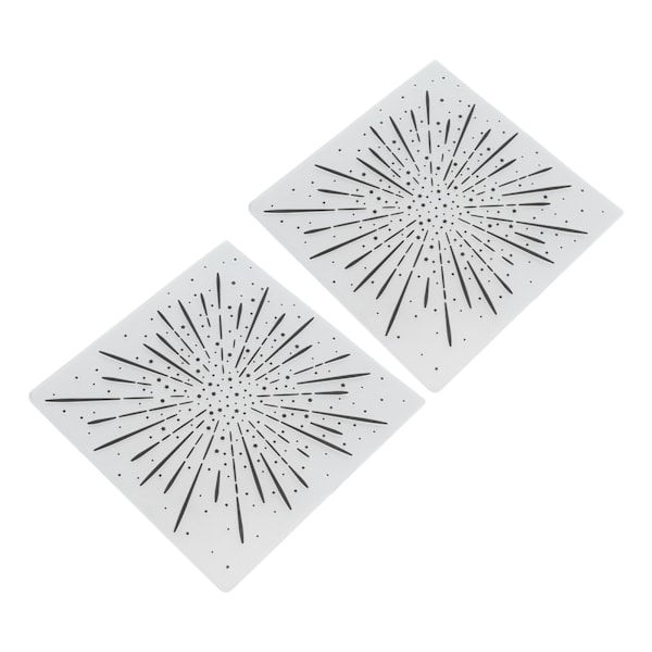 2 st präglingsmappar i plastmaterial transparent utseende DIY gör präglad mall för korttillverkning