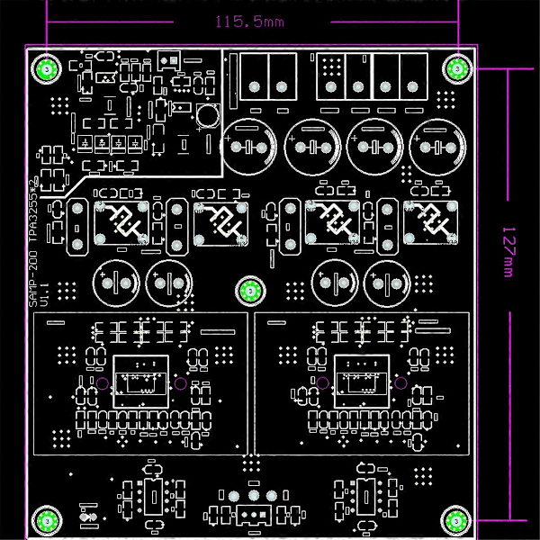 Bluetooth Effektforstærker Board Stereo Hjemmemusik Klasse D Forstærker