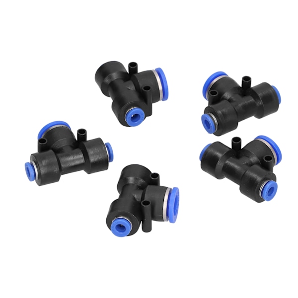 10 stk. pneumatiske konnektorer i plast til luftslange T-rør Push to Connect Tee Union PEG6‑12‑6