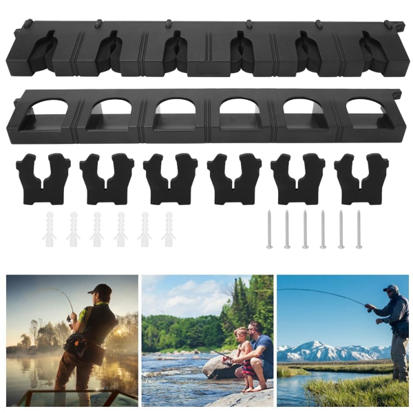 ABS Plast fiskespö Display Stativ Fixering förvaringsfäste Hållare Tackle