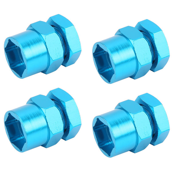 12mm til 17mm hjulhex-konverteradapter tilbehør passer til 1/10 RC Crawler 15mm blå