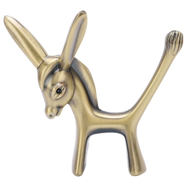 Æselringholder Æselstatuette Holdbar zinklegering Retro Style Sikker Ring Organizer til Ringe Smykker