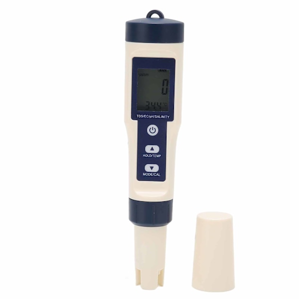 5-i-1 Multifunktionell Bärbar PH/Salinitet/Tem/TDS/EC Digital Vattenkvalitetstestare Monitor Meter Pen