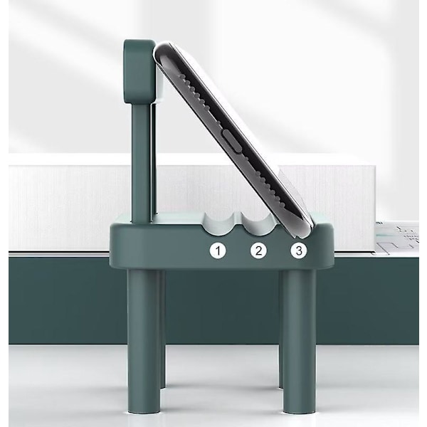 2 st Mini Stol Telefonhållare Stol Mobiltelefonställ Söt Telefonhållare Justerbart Telefonställ för Skrivbord Rolig Mobiltelefon Skrivbord Tablet Kontor Hem