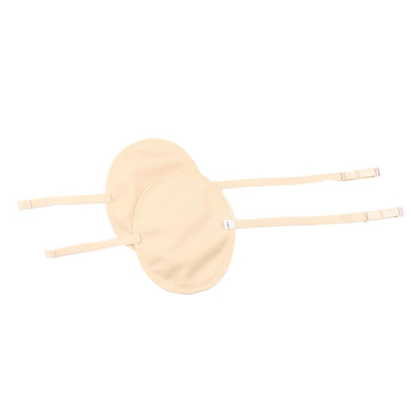 1 par underarmssvettdynor Absorberande ventilerande självhäftande Återanvändbara armhåla underarmsskydd för utomhusresor Lätt hudfärg Mesh