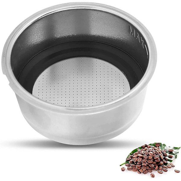 Återanvändbar kaffefilterhållare - 2-pack 51 mm rostfria korgar för kaffemaskiner