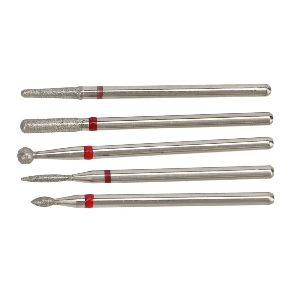 5 stk manikyrborer Emery spikerslipebits Elektrisk manikyrhode erstatning