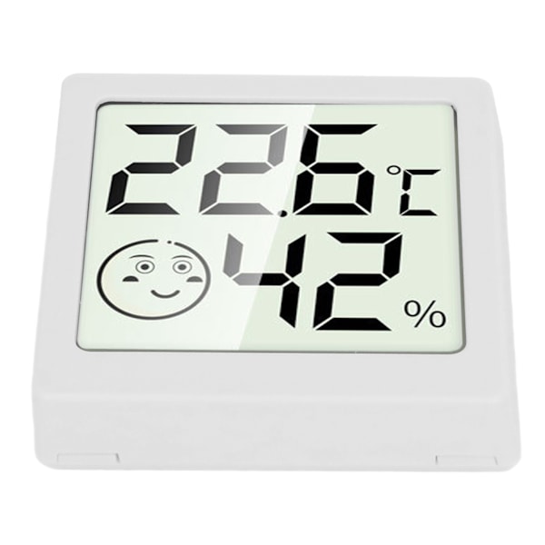 Rumstermometer och hygrometer för hushåll, hög noggrannhet, minidigital termometer, hygrometer, vit