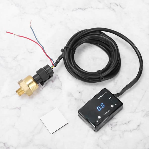 1/8 tum NPT Biloljetrycksmätare Systemtestare 0-120PSI Digital Mätare med Sensor Blått Ljus