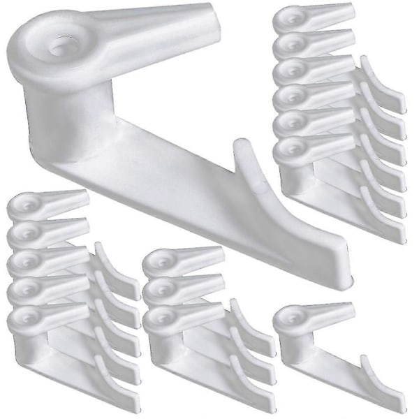 100 stk. taklampeklips LED-lys Klips Plast Festespenne Lampedel