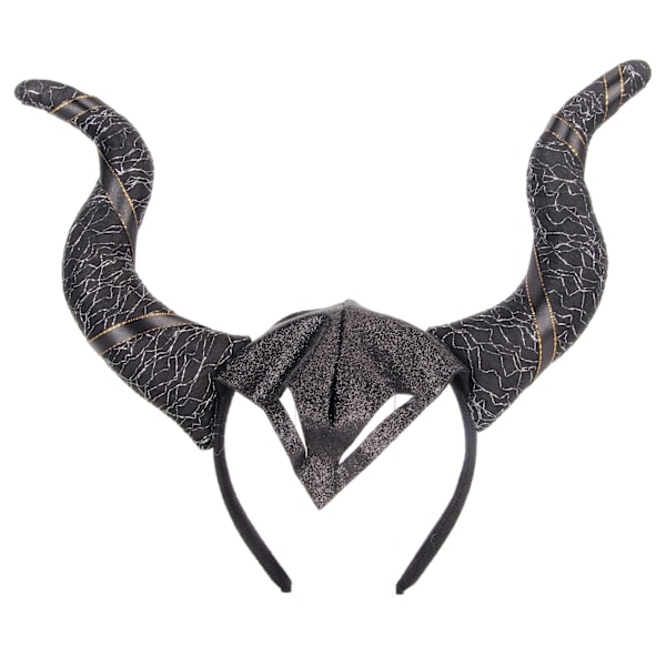 Ox Horn Headband Exquisite Unique Funny Christmas Halloween Cosplay Party Horn Hair Hoop Accessory Props