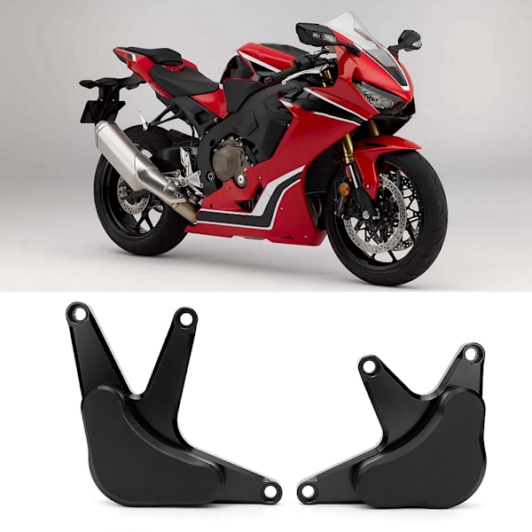 Motorbeskyttelsesskyder Crash Pad Faldsikring Passer til Honda CBR1000RR 08-17 (Sort)