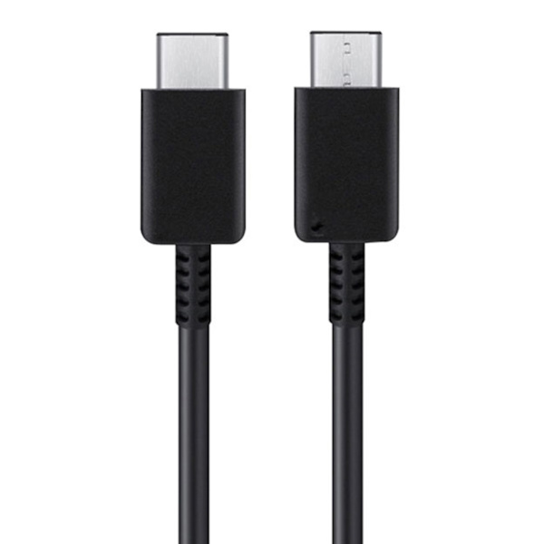 Typ C till Typ C-kabel PD Snabbladdning Flexibel typ C-datasladd för Android för Note 10-telefon 3,3 fot Svart