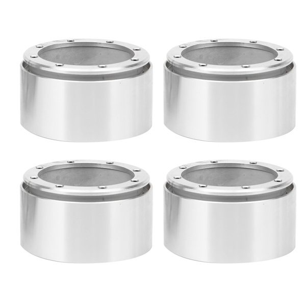 4 st 2,2 tum aluminiumlegering hjulnav passar för TRX4 SCX10 90046 D90 TRX6 1/10 RC Crawler CarSilver