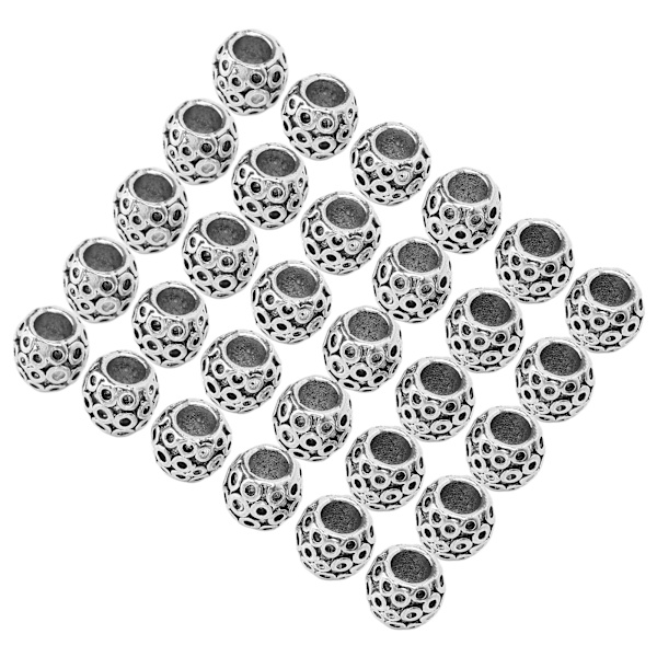30 kpl partahelmi metalliseos Retro rastatukka hiusputki helmi koru riipus hiuksiin punottava kaulakoru DIY