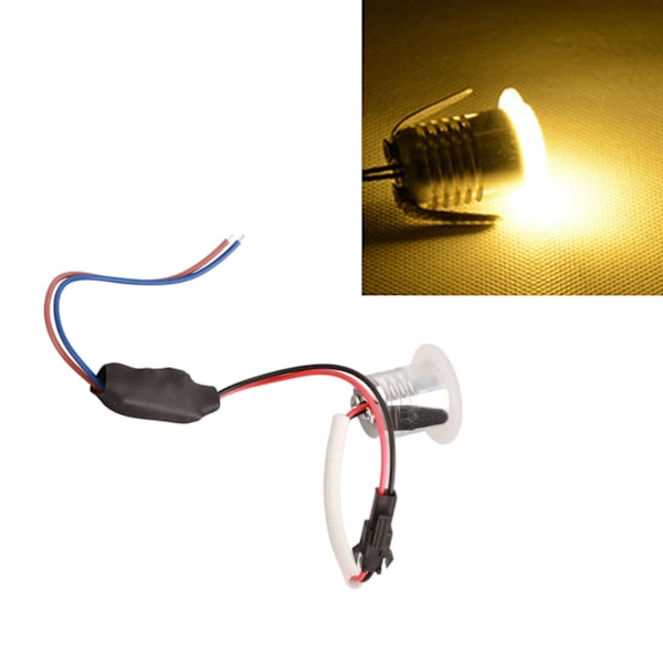 Mini infällda spotlights Professionell rund form LED-takspotlights för inomhus vardagsrum matsal AC85‑265V Varmvitt ljus 3000K