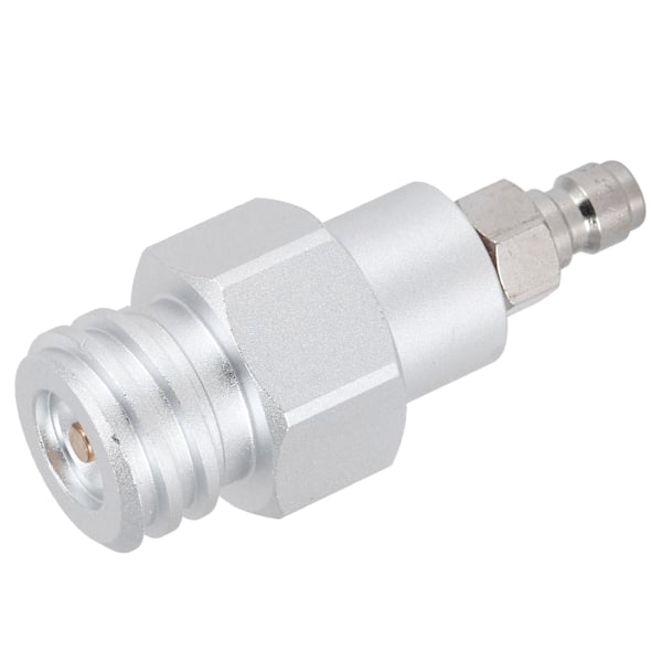 8mm han quick stik til han gevind TR21-4 CO2 cylinder tank adapter connector til Soda Club (sølv)