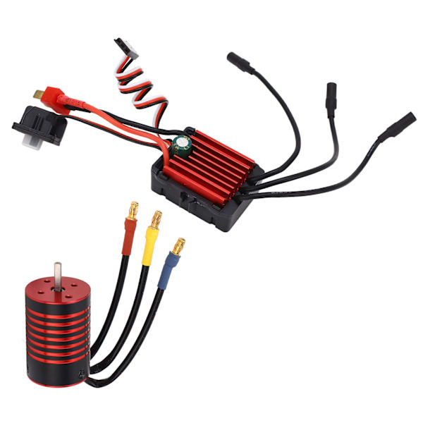 GTSKYTENRC RC-bil Børsteløs Motor ESC Børsteløs Elektronisk Fartskontrollersett for 1/14 Fjernstyrt Bil 4700KV