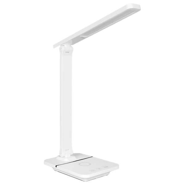 LED Skrivebordslampe 3 Lysmoduser Berøringskontroll Øyebeskyttelse Bordlampe 15W Trådløs Lading