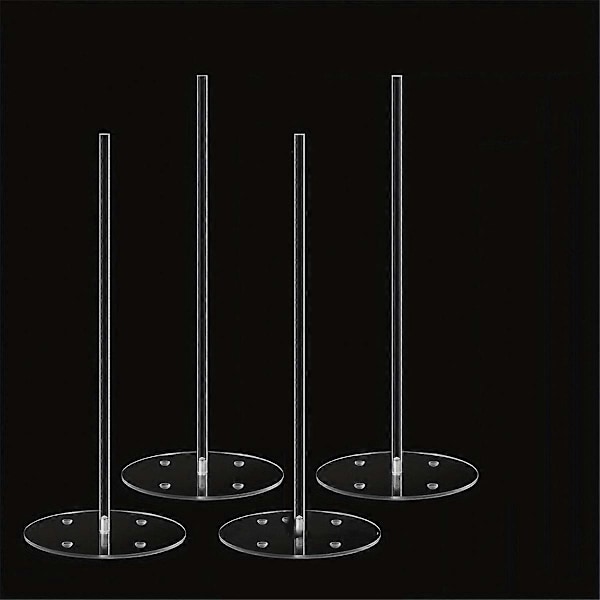 4 stk. Klar Akryl Donut Display Stand