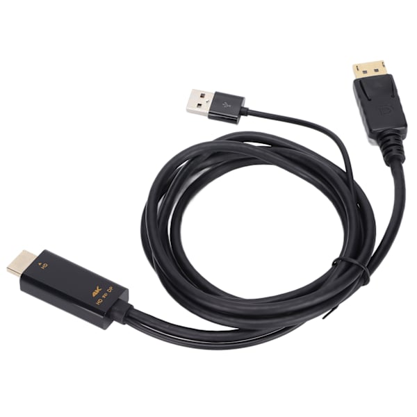 HD Multimedia Interface til Displayport Konverterkabel 4K Han til Hun Forlængeradapterkabel til PS4 PC
