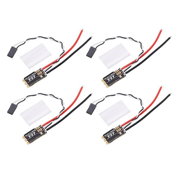4 stk. børsteløs ESC 45A 2 6S strømforsyning RGB LED elektrisk hastighedsregulator til RC FPV Quadcopter flyvemaskine drone