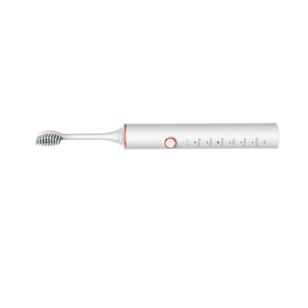 Elektrisk tandborste Mjuk borst USB laddning Högeffektiv Sonic elektrisk tandborste för kvinnor män Vit
