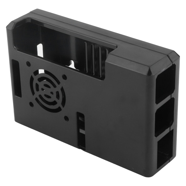 Skal Beskyttende Etui Frosted Etui Cover ABS til Raspberry Pi 3B 3B+ E Style med Skruer (Sort)