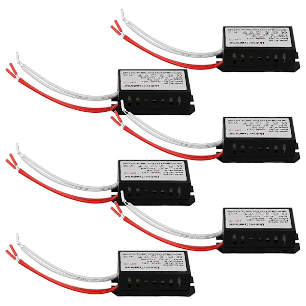 6 st Elektronisk Transformator 220V till 12V Adapter