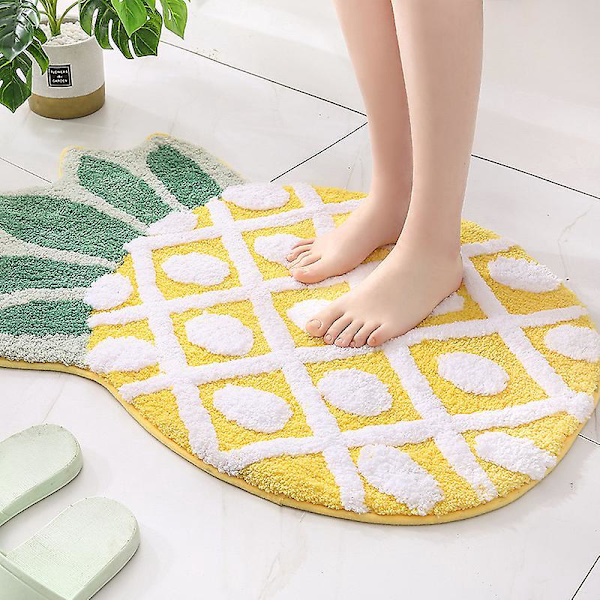 Ananaskuvioinen Premium imukykyinen ovimatto - 50 x 80 cm sisä- ja ulkoaulamatto