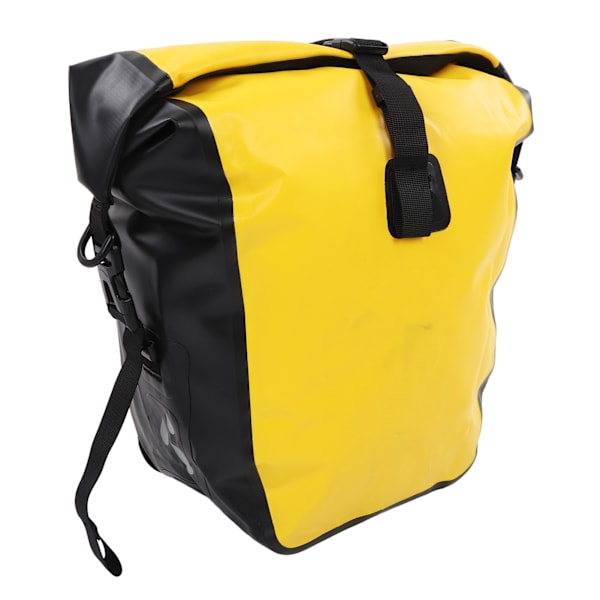 Sykkel bakre rack bag utendørs vanntett sykkelsete bag for langdistanse sykling sykling gul 15L liten