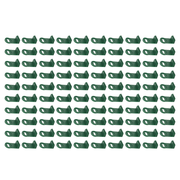 100 STK Plast Växthus Twist Clips Skuggning Fixering Clips Förlängare Clips Växthusisolering Fästelement Växthängare