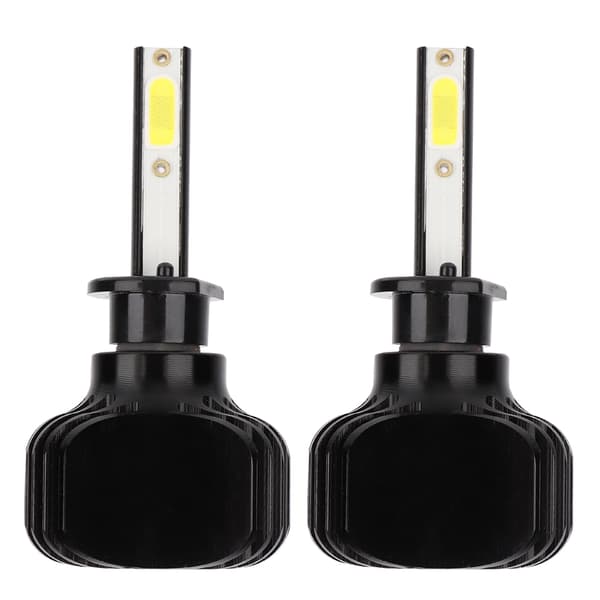 2 stk H1 60W hvitt lys vifteløs bil LED frontlys tåkelyspærer L5