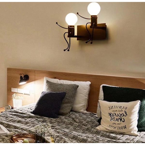 Moderne minimalistisk LED vegglampe for barnerom og soverom