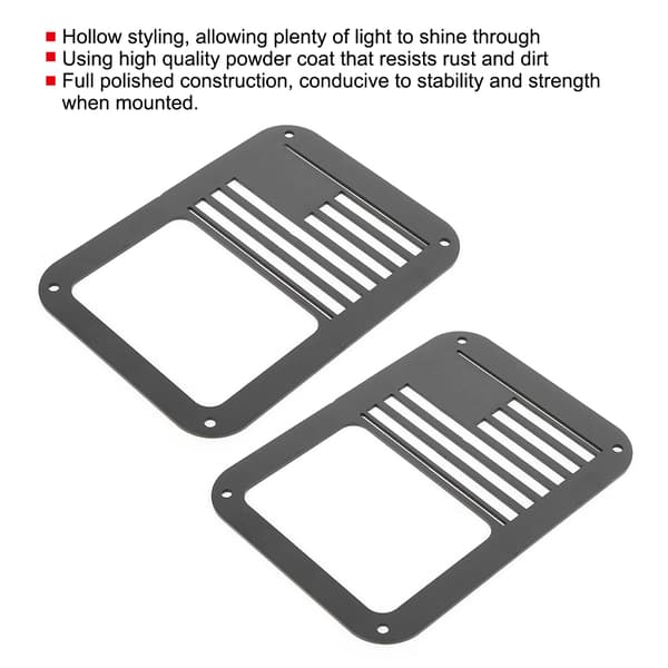 Bilbaklyktdeksel Flat Guard Hul Bremselysbrakett Passer til Jeep Wrangler