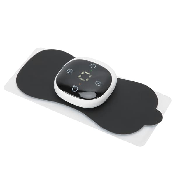 USB-laddning EMS Mini Elektrisk Nackmassager Muskelvärk Lindring Cervikal Massageplåster Vit