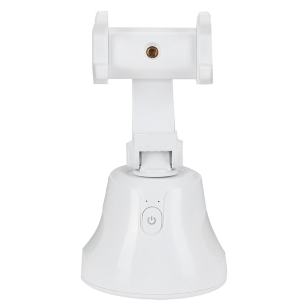 360 graders roterende kulehode Smart Face Object Tracking Telefon Kamera Brakett Holder for Live Streaming Hvit