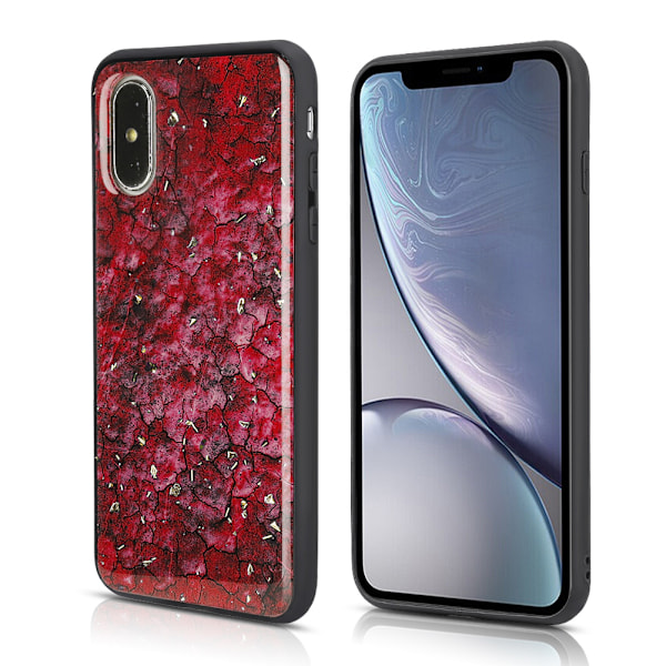 Dubbelskiktat skyddande mobilskal, stöttåligt skyddande mobilskal för iPhone X/XS