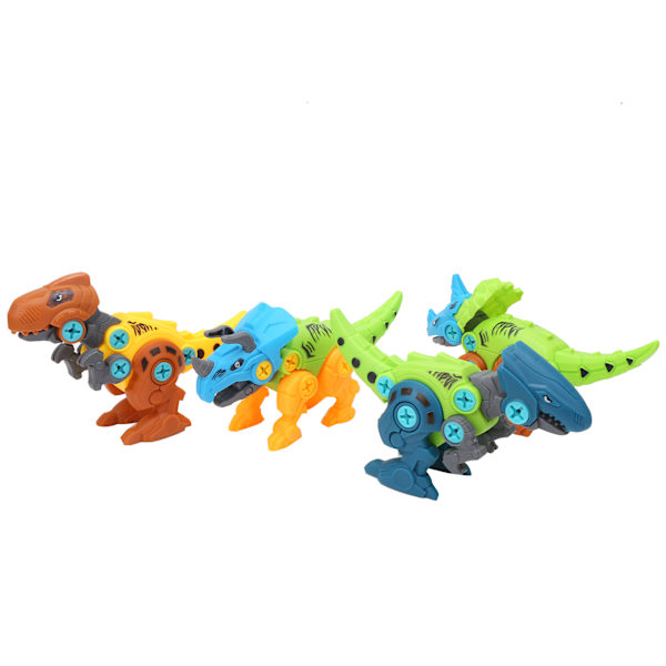 DIY-montering dinosaurie leksak set skruv mutter kombination montering dinosaurie modell leksak 4 stilar