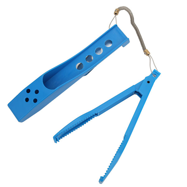 Multifunktionell Fish Grip Controller Klämhållare med cover Portabelt fiskeverktyg Blå