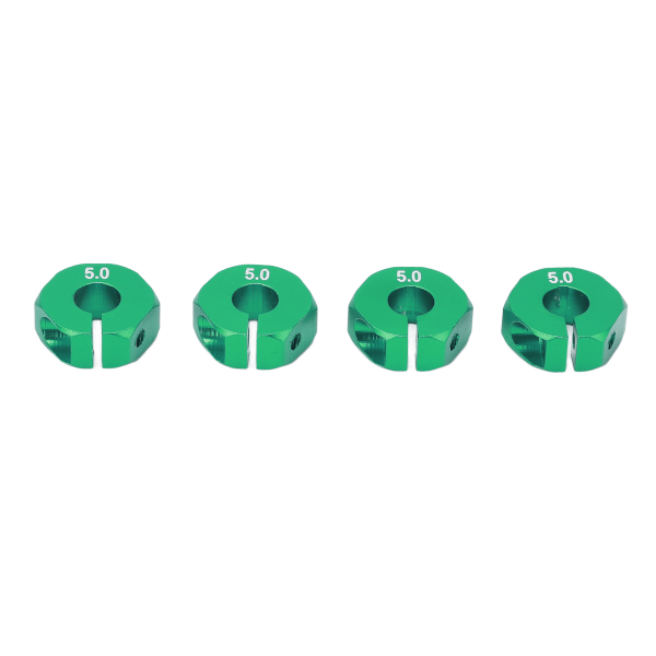 4 stk 12 mm Hjul Hex Drive Hub Adapter Combiner Coupler med stiftskruer RC Car Reservedeler for 1/10 RC CarGreen